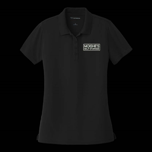 Moishe's Ladies Dry Zone UV Micro-Mesh Polo Black