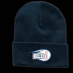 Knit Beanie with fold Navy