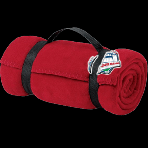 Fleece Blanket with Strap